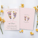 Search for baby footprint invitations Floral
