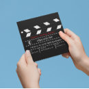 Search for clapperboard business cards Film