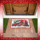 Search for vintage christmas doormats Red