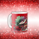 Search for christmas monogram mugs Red