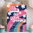 Search for six birthday invitations Hippie