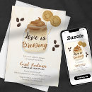 Search for coffee bridal shower invitations Rustic