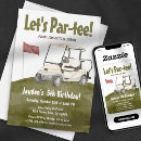 Search for golf cart invitations Watercolor