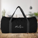 Search for trendy modern handwriting script gym bags Monogrammed