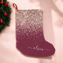 Search for rose gold christmas stockings Girly