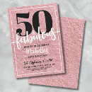 Search for womans 50th birthday invitations Fifty and fabulous