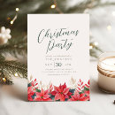 Search for poinsettia christmas invitations Red and green