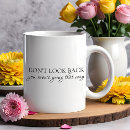 Search for look back mugs Typography