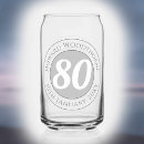Search for eighties beer glasses 80 years old