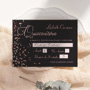 Search for faux rose gold confetti invitations For her