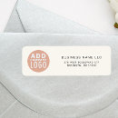 Search for your company logo return address labels Minimalist