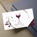 Search for wine glass business cards Winemaker