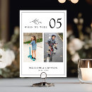 Search for frame wedding table cards Black and white
