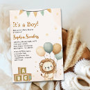 Search for lion baby shower invitations Jungle animals