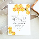 Search for bee gender reveal invitations Honeycomb