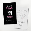 Search for pink and black business cards Customer