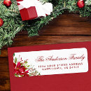 Search for poinsettia return address labels Script