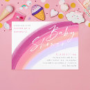 Search for pastel rainbow baby shower invitations Purple