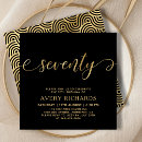 Search for 70th birthday invitations Seventy