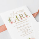 Search for sweet baby girl shower invitations Elegant