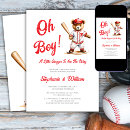 Search for little slugger baby shower invitations Simple