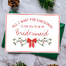 Search for christmas bridal party proposal cards Winter