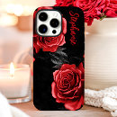 Search for red rose iphone cases Black