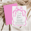 Search for ribbon birthday invitations Blush pink