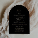 Search for black and champagne wedding invitations Luxury romantic champagne gold