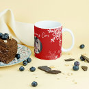 Search for snowflake photo mugs Red