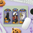 Search for a halloween witch mouse mats Black cat