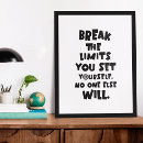 Search for no limit posters Typography