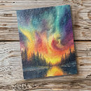 Search for northern lights puzzles Purple