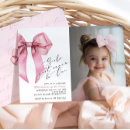 Search for girls just wanna invitations Pink bow
