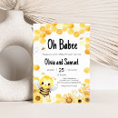 Search for bumble bee baby shower invitations Sunflower