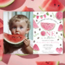 Search for one in a melon 1st birthday invitations Fruit birthday party