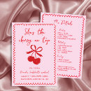 Search for cherry red invitations Hand drawn