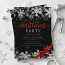 Search for black and silver christmas invitations Corporate christmas party