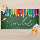Search for teacher beach towels Colourful
