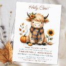 Search for cute cow baby shower invitations Modern watercolor