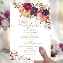 Search for burgundy fall wedding invitations Chic