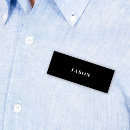 Search for black and white name tags Employee