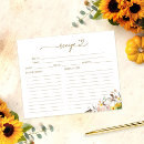 Search for sunflower recipe cards Fall bridal shower