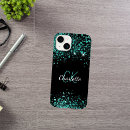 Search for teal glitter iphone cases Black