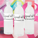 Search for birthday water bottle labels 80th birthday party