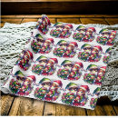 Search for elves wrapping paper Red