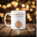 Search for thanksgiving football mugs Pumpkin