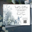 Search for winter wedding thank you cards Dusty blue
