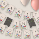 Search for welcome bunting flags Watercolor