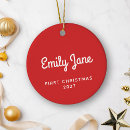 Search for red christmas tree decorations Simple